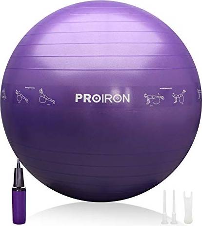Extra Thick Exercise Ball With Postures