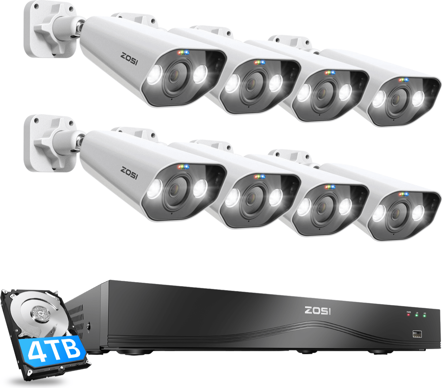 Security camera system Zosi C182 4K PoE Security Camera System
