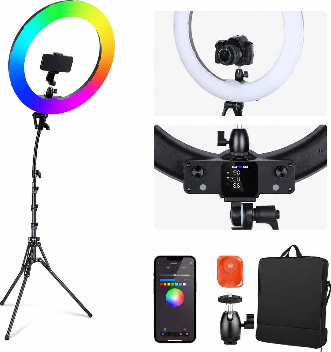 Led ring light 18 Inch RGB LED Ring Light Kit