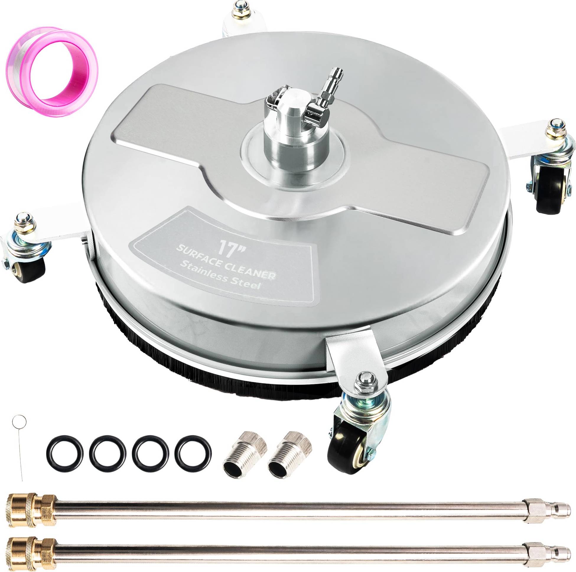 Pressure washer surface cleaner 17 Inch Pressure Washer Surface Cleaner Kit