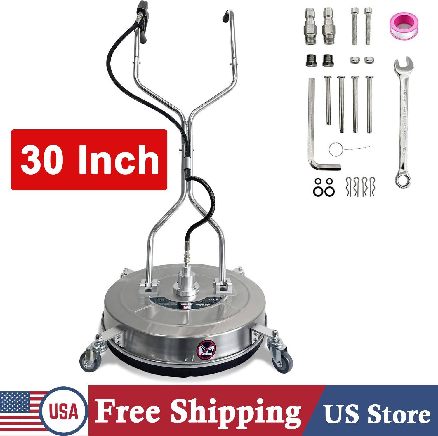 Pressure washer surface cleaner 30 Inch Pressure Washer Surface Cleaner