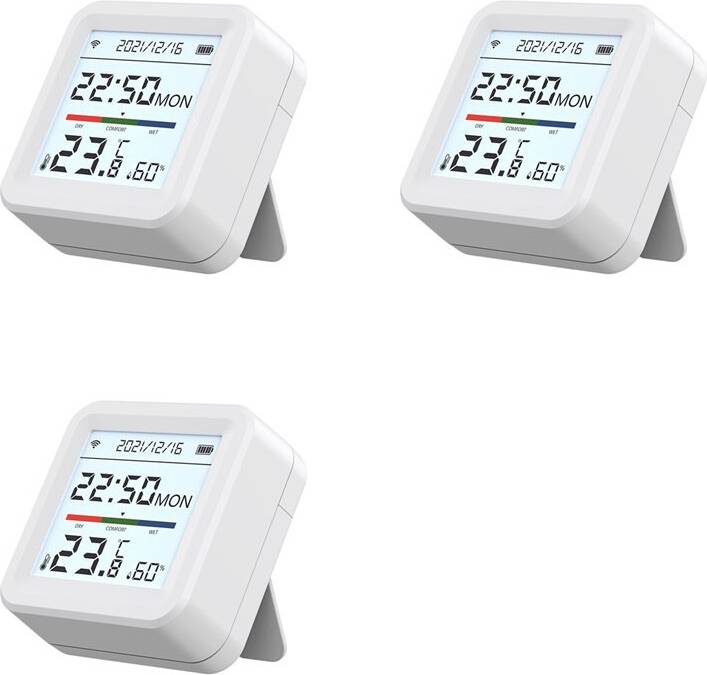 Hygrometer wifi Exogio 3X Tuya WiFi Temperature Humidity Sensor