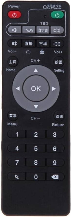 Télécommande Remplacement Décodeur Ubox Smart TV Box Gen1