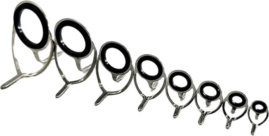 Fishing Rod Guide Ceramic Rings Repair Set 12pcs