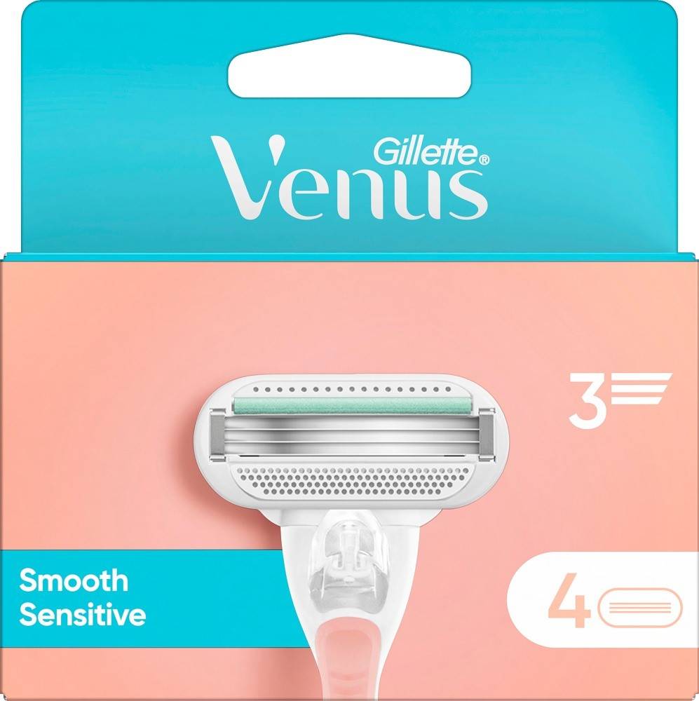 Venus rakblad sensitive Gillette Rakblad Venus Smooth Sensitive 4 St