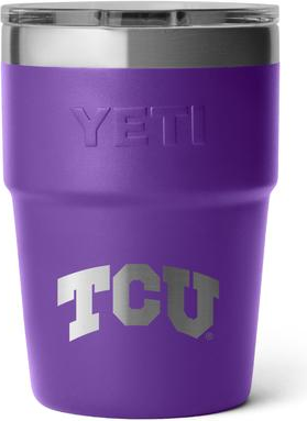 Yeti TCU Horned Frogs 16oz Rambler Stackable Cup
