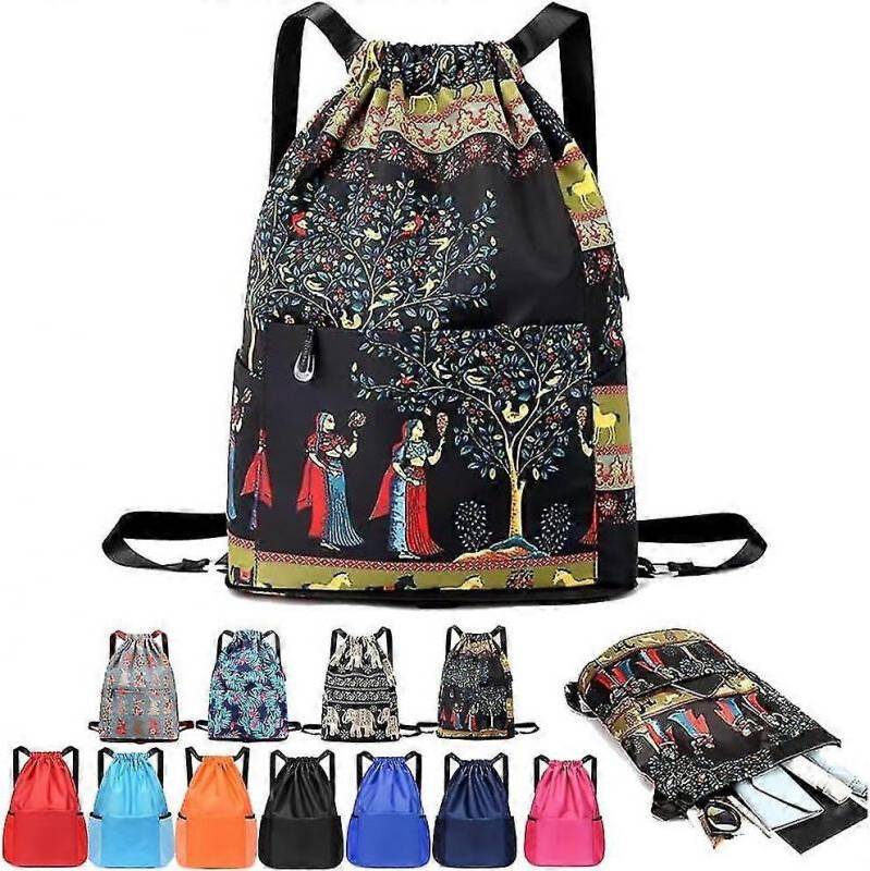 Lilyasion Drawstring Foldable Large Capacity Backpack