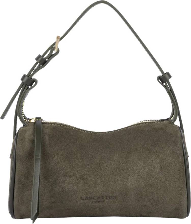 Lancaster Sac Rectangle Zippé Suède Tasker - Grøn