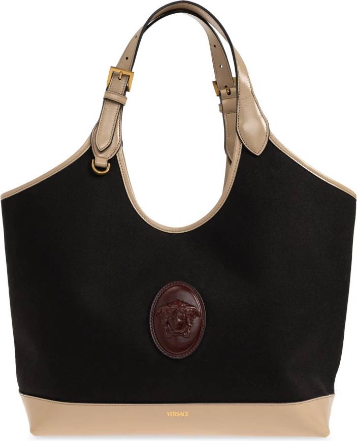 Versace Rivière Large Bag Tasker Bomuld - Sort