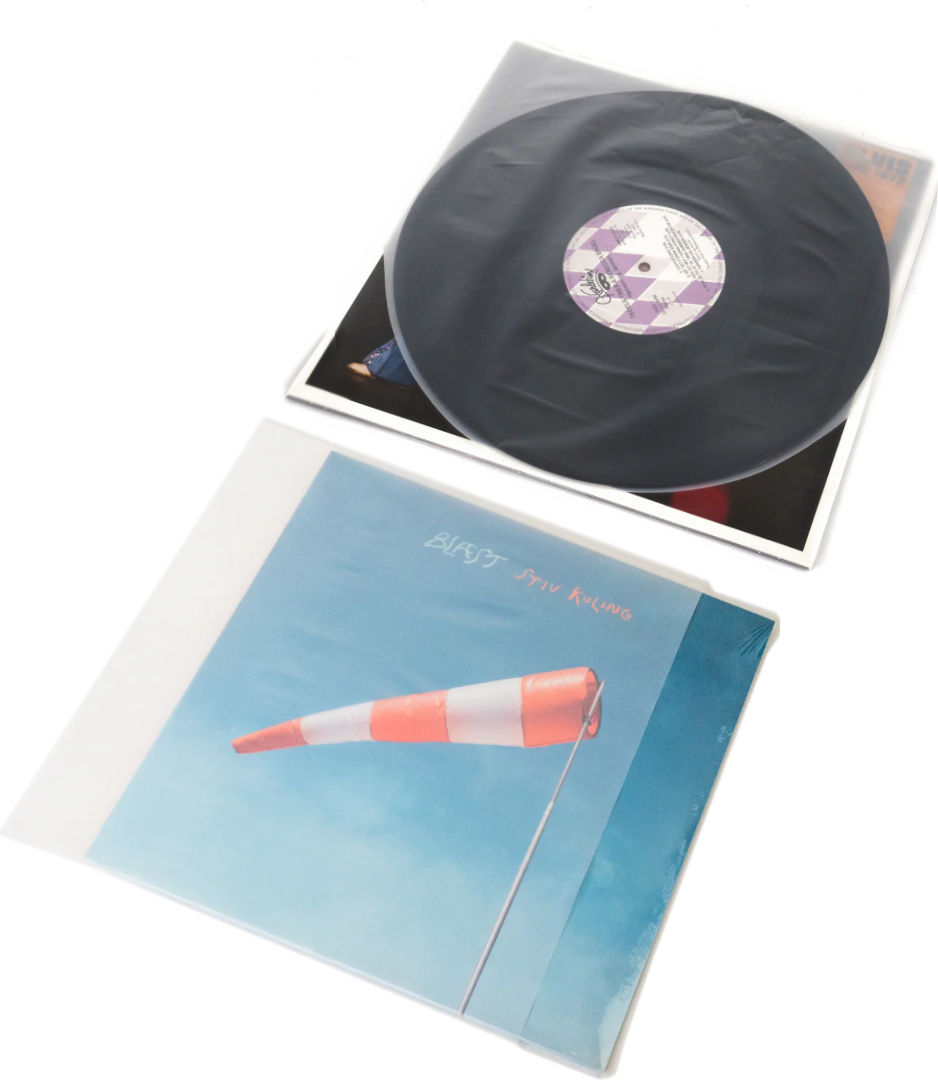 Vinylskydds Bundle Inre Yttre Fickor