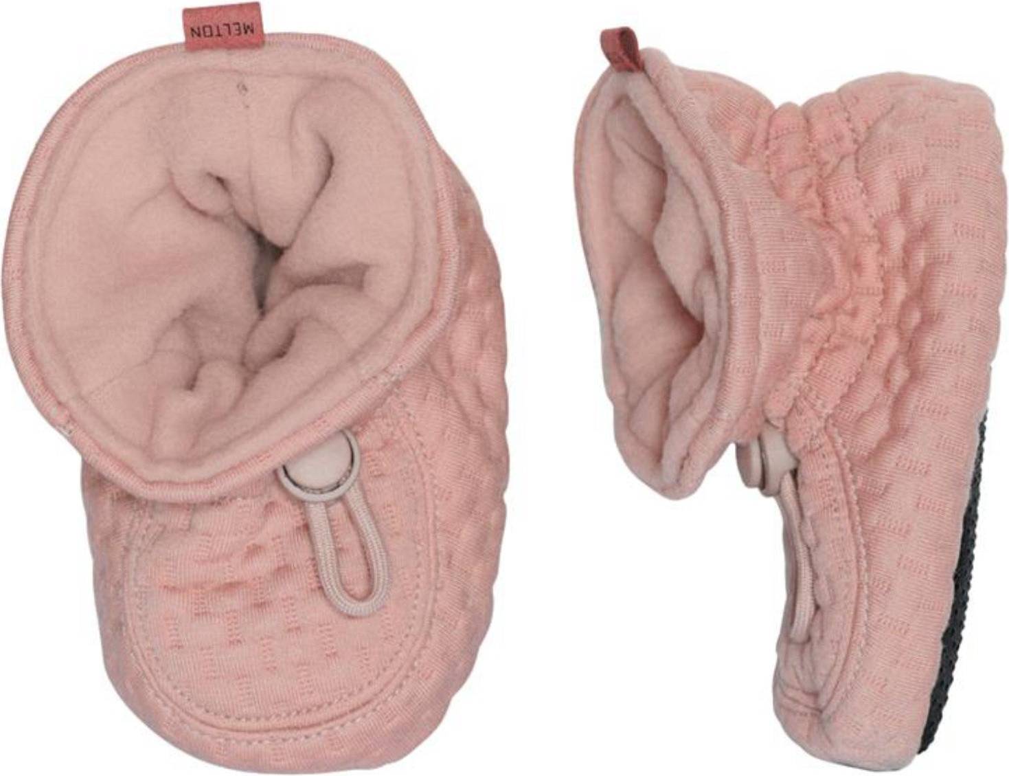 Melton Futter Structure Textile Slippers - Alt Rosa