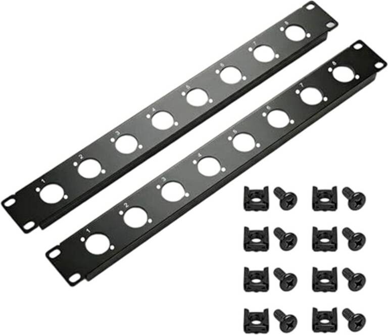 Exogio 2 Packs 1U Rack XLR Patch Panel