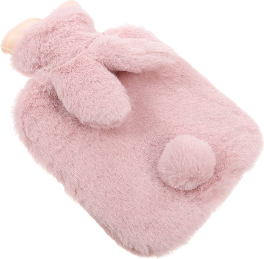 Solustre 2Pcs Adorable Rabbit Plush Hot Water Bottles