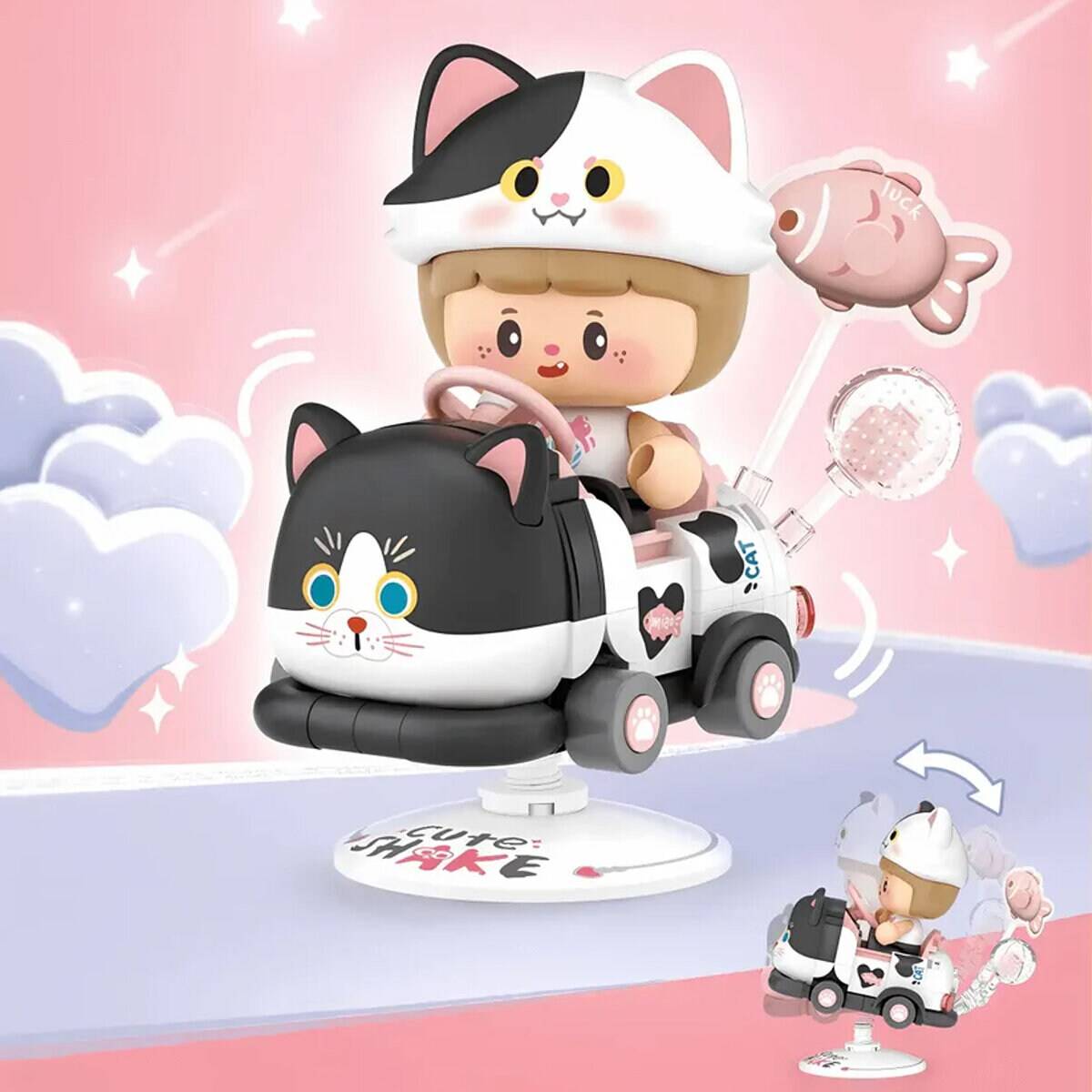 4303 Mini Byggsats Tuxedo Cat Rocking Ride