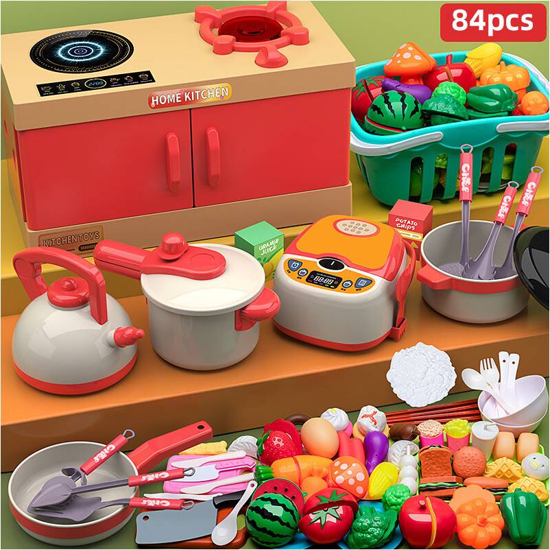 Realistic Play Kitchen Toy Set
