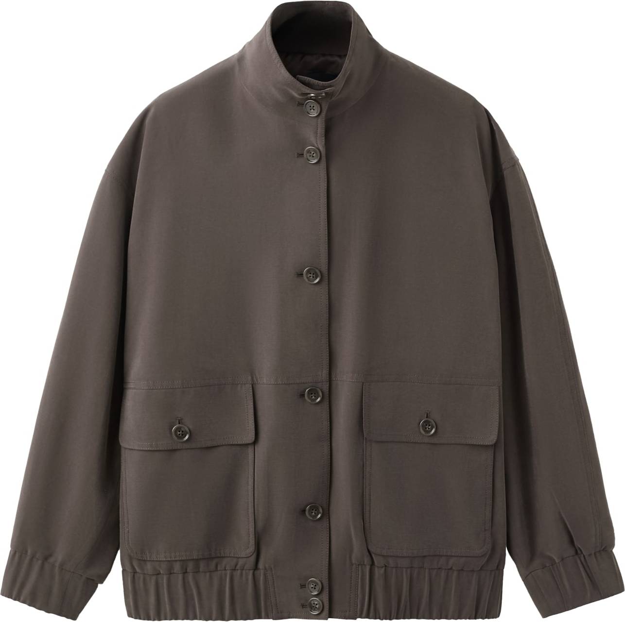 Mango Oversize Jacket With Pockets - Brown