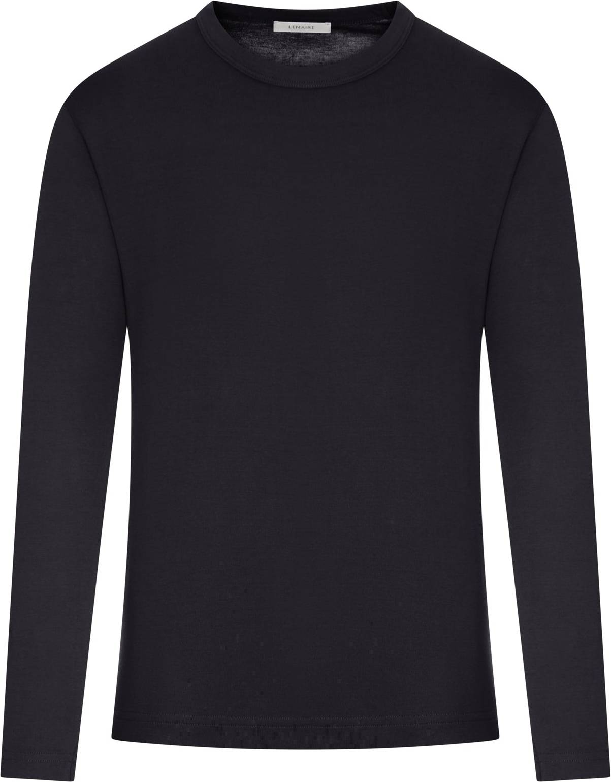 LEMAIRE Rib Long Sleeve Top - Black