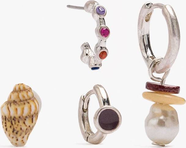 Set Of Earrings With Shells