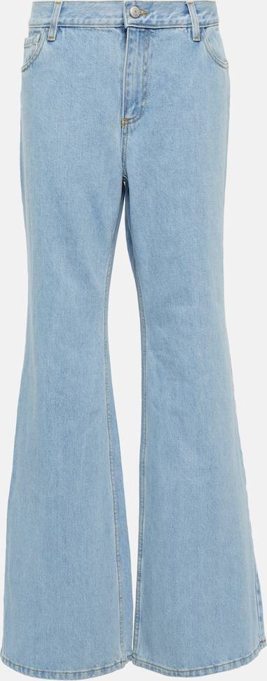 High-Rise Flared Jeans - Blue