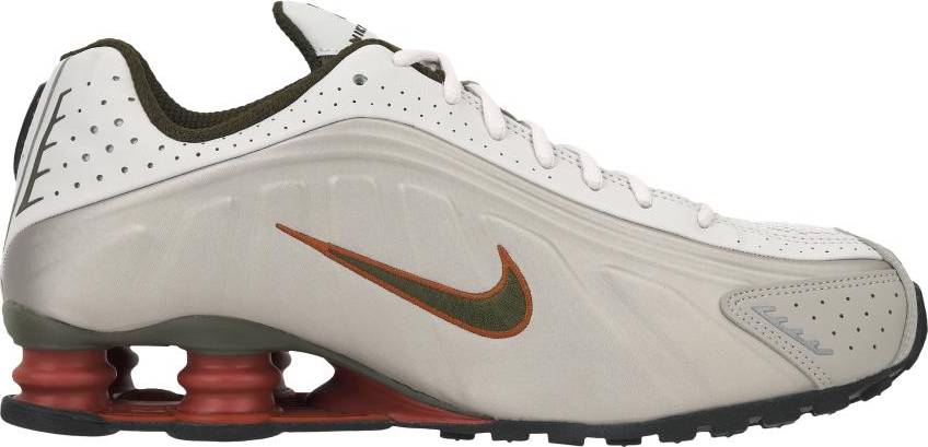 Nike shox white Nike Shox R4 White Red Grey