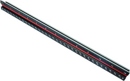 Dasqua 12in Triangular Scale Rule 12 Inch Measurement Tool