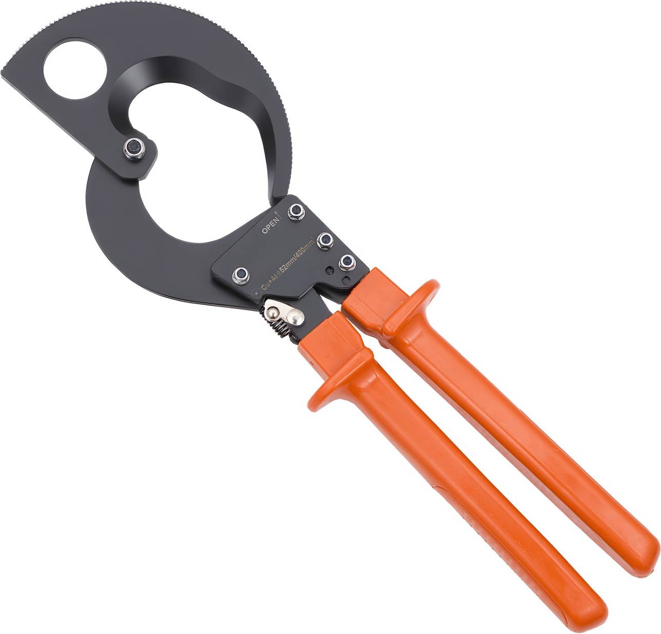 Mecale 800 MCM Ratcheting Cable Cutter Spring Steel Blades Cable Cutters