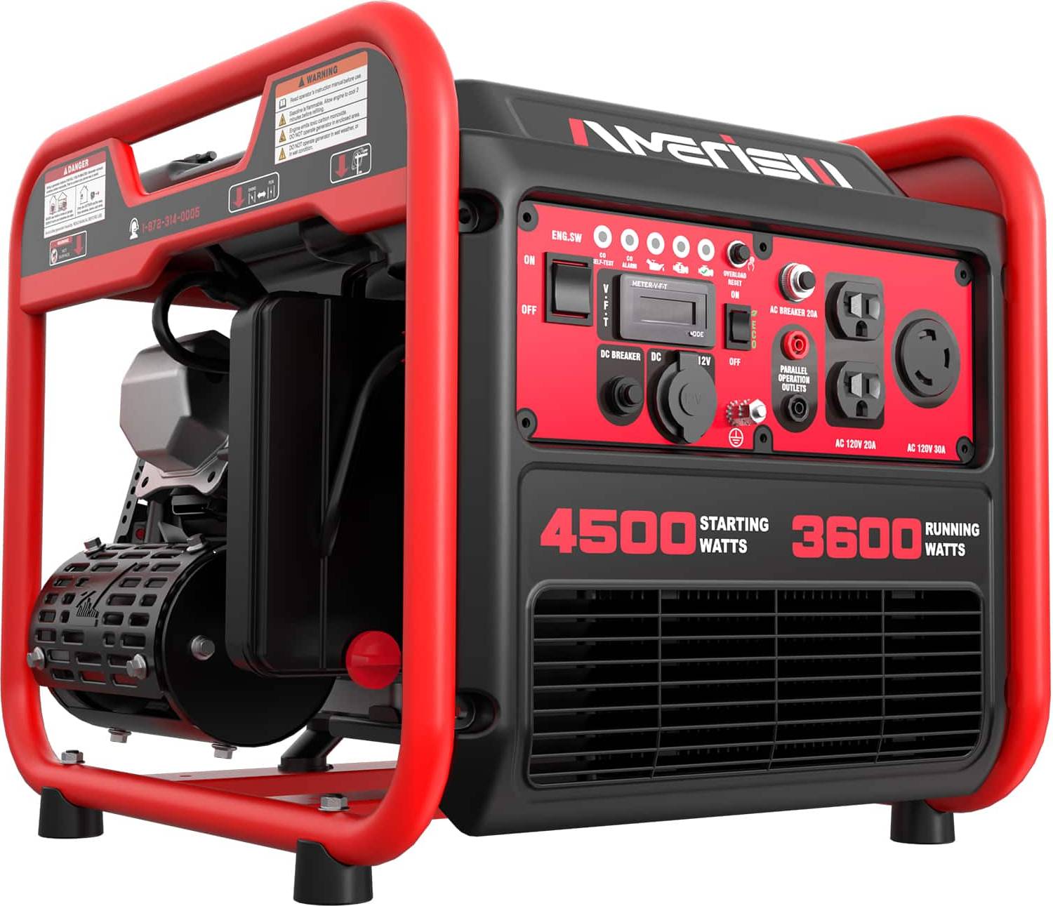 Inverter 4500W Gas Inverter Generator Co Sensor