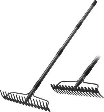 Garden rake 63 in Metal Handle Garden Rake