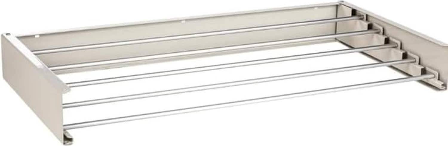 Wall mounted clothing rack Gaomon Wall Mounted Folding Drying Rack Retractable Alloy Clothes Hanger Multi-Pole Towel Rack
