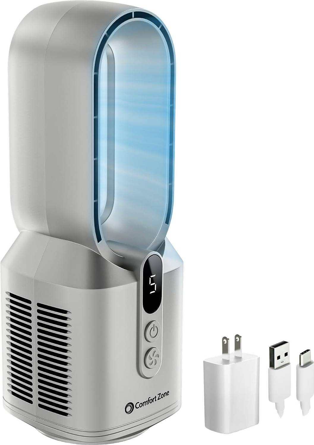 14 Inch Rechargeable Bladeless Tabletop Fan