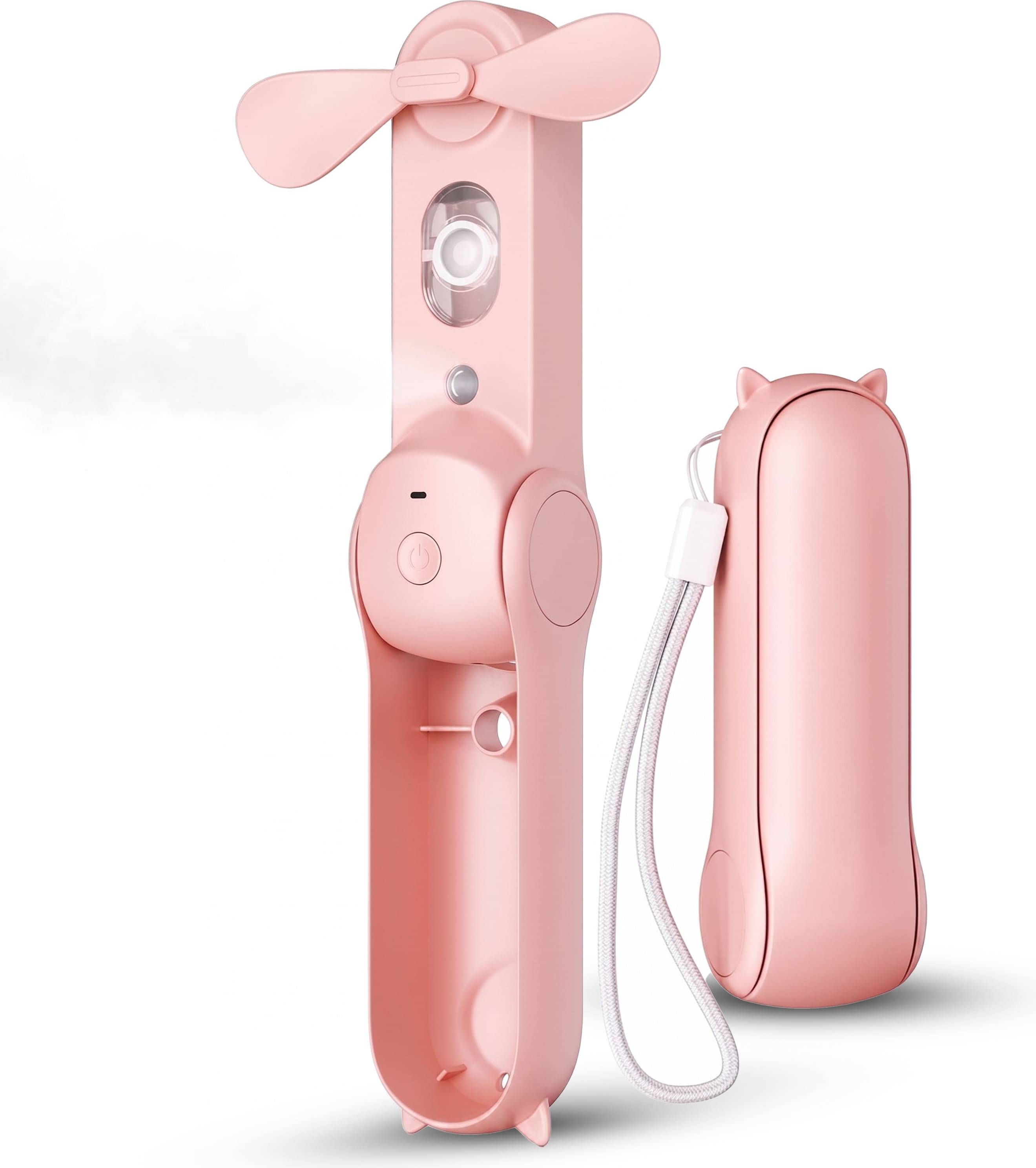 Usb cooling fan Foldable USB Rechargeable Handheld Misting Fan