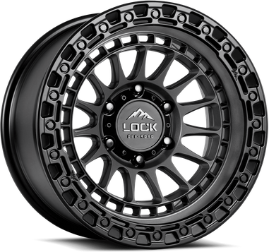 Lock Off-Road Mojave Matte Grey Wheel Rim 17 Inch