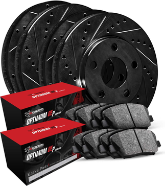 Car brakes R1 Concepts Front Rear Brakes and Rotors Kit
