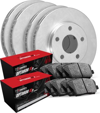 Car brakes R1 Concepts Front Rear Brakes and Rotors Kit
