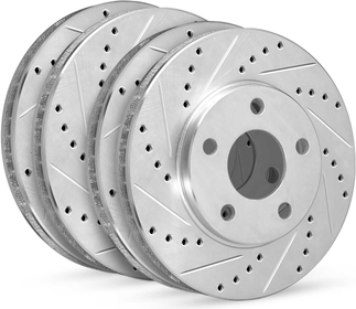 Brake and rotor kit R1 Concepts Front Rear Brake Rotor Kit