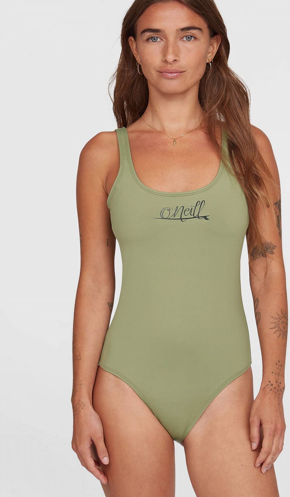 O'Neill Esssentials Script Swimsuit - Green