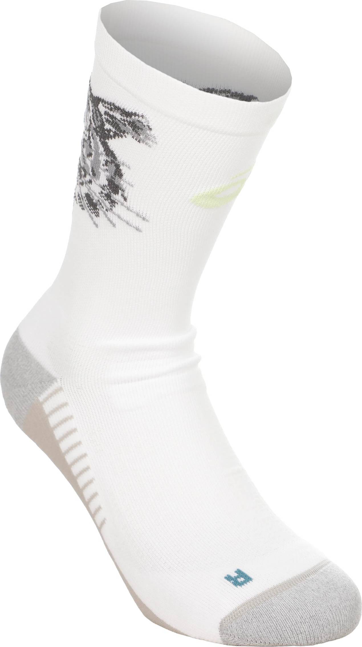 Asics Performance Run Crew Socks Turquoise Multicoloured - White
