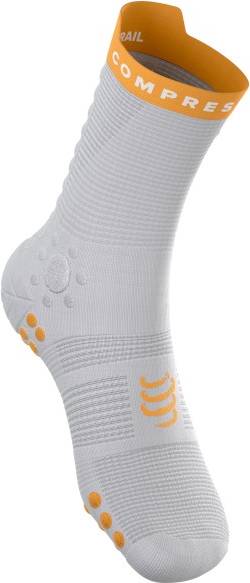 Pro Racing V4.0 Trail Socks - Grey Orange