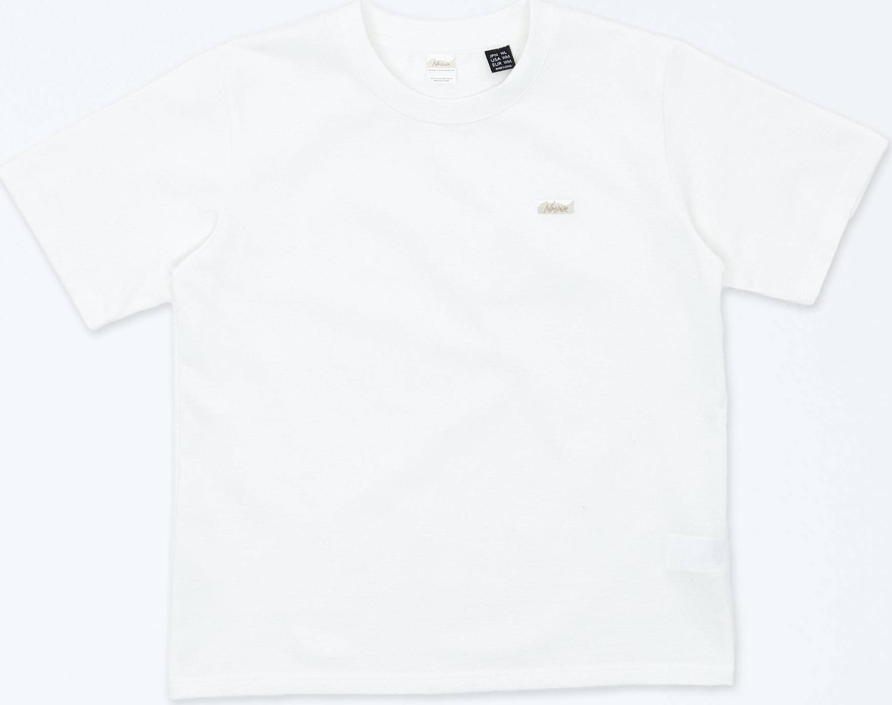 Eco Hybrid Box Logo Embroidery Tee - Wht