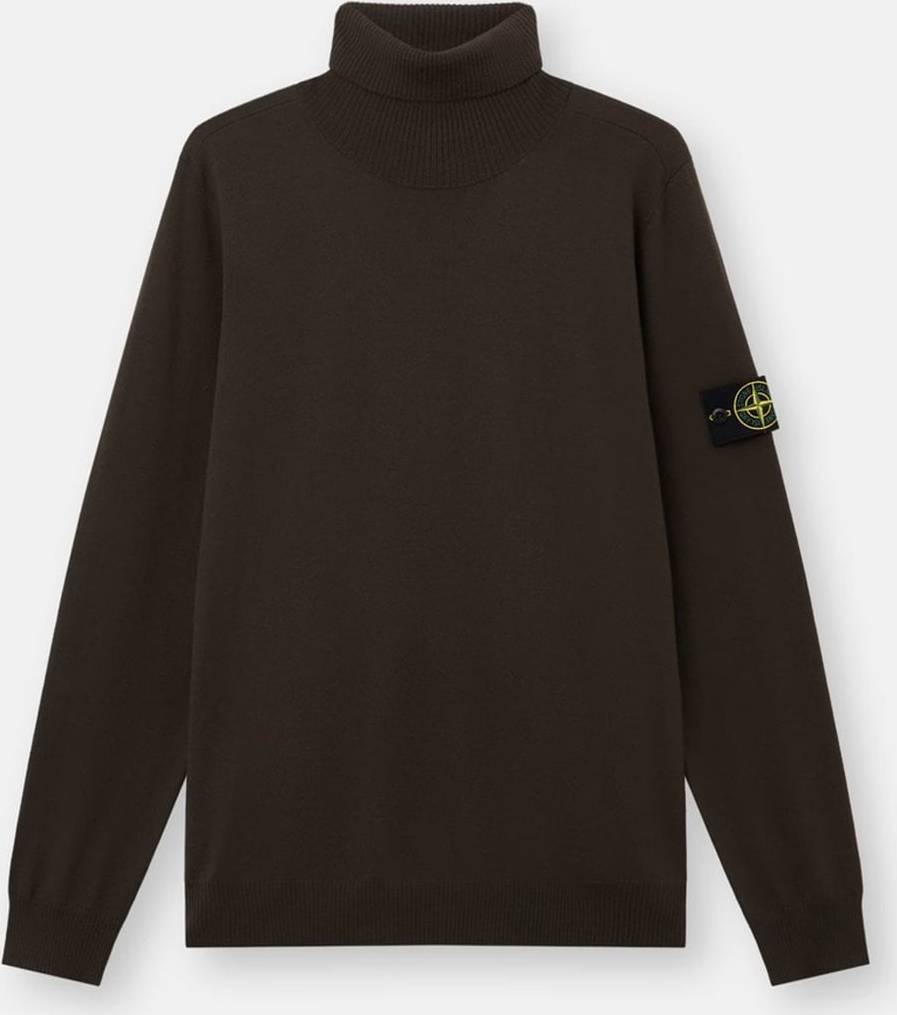 Stone Island Light Pure Rws Wool T-Neck - Coal Grey