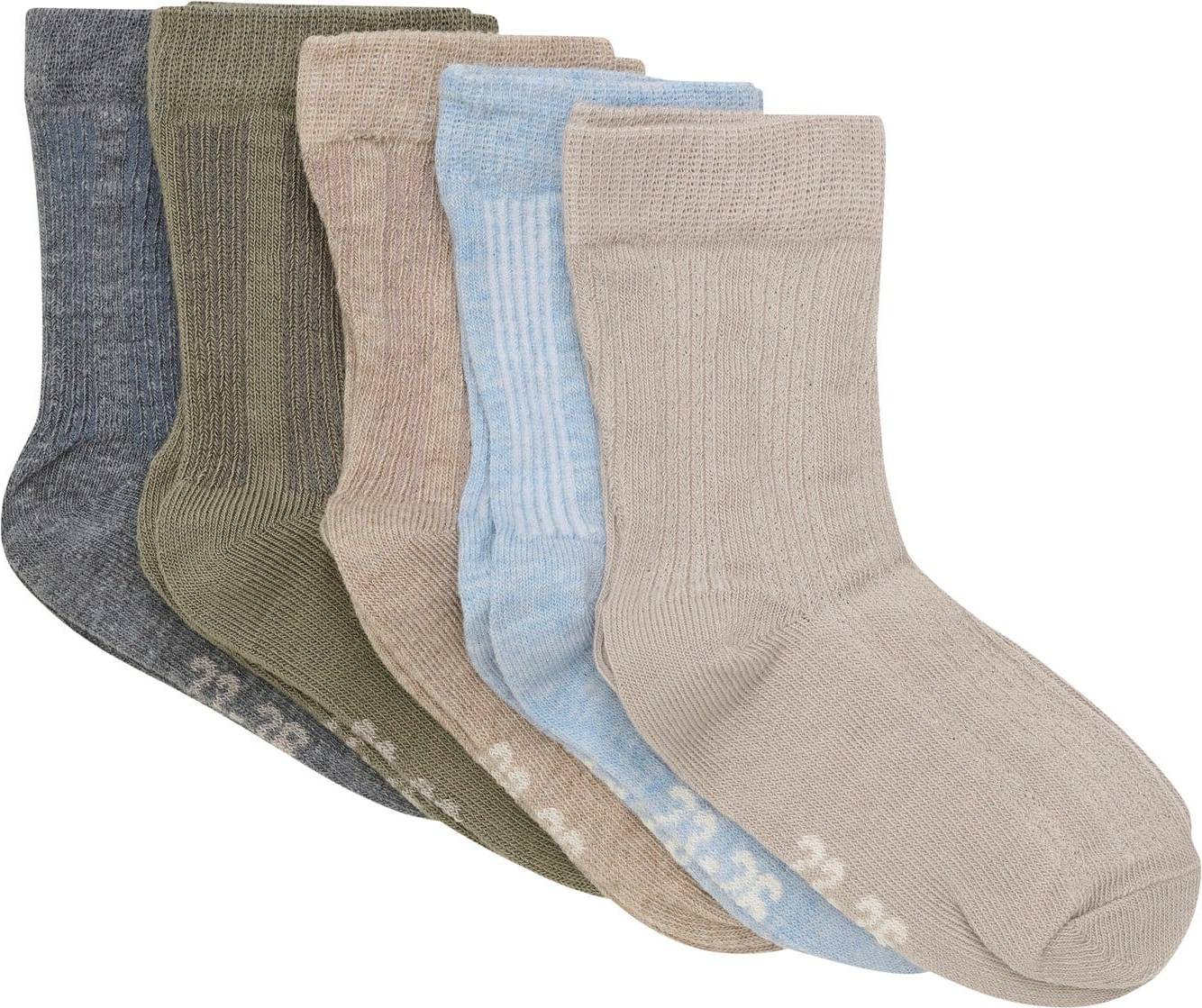 Minymo Strumpor Vinter Sky Rib 5-Pack