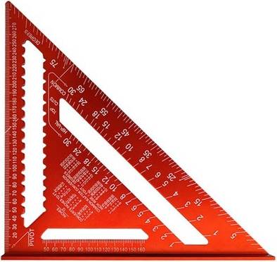 Sodial Carpenter Square 12 Inch Aluminum Rafter Carpenter's Square