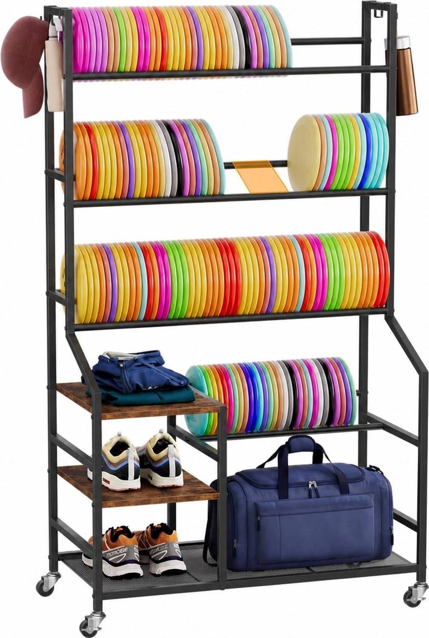 5 Tier Disc Golf Storage Rack