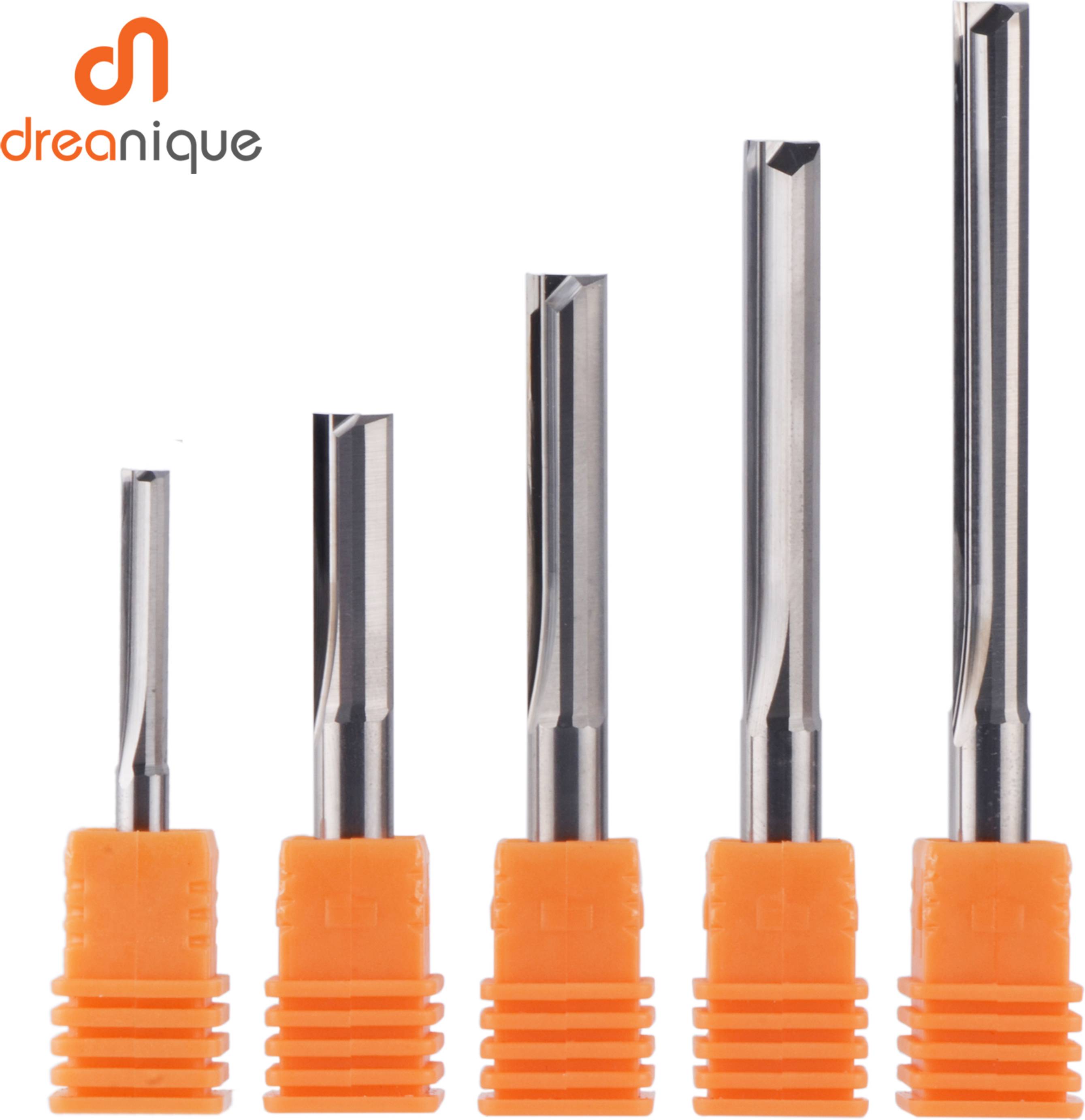 Router bit set Dreanique 2-Flute Carbide End Mill Router Bit Set