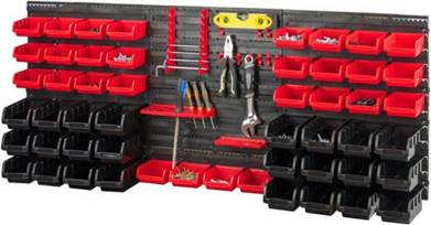 B&Q 72Pcs Wall Mount Tool Organiser Rack