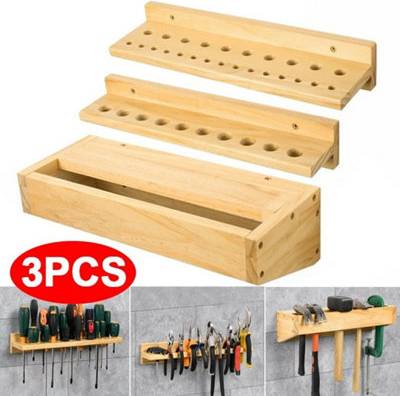 B&Q 3X Screwdriver Storage Rack Wall Mount
