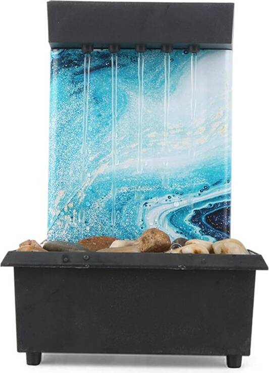 Tabletop Fountain Desk Waterfall LED Light