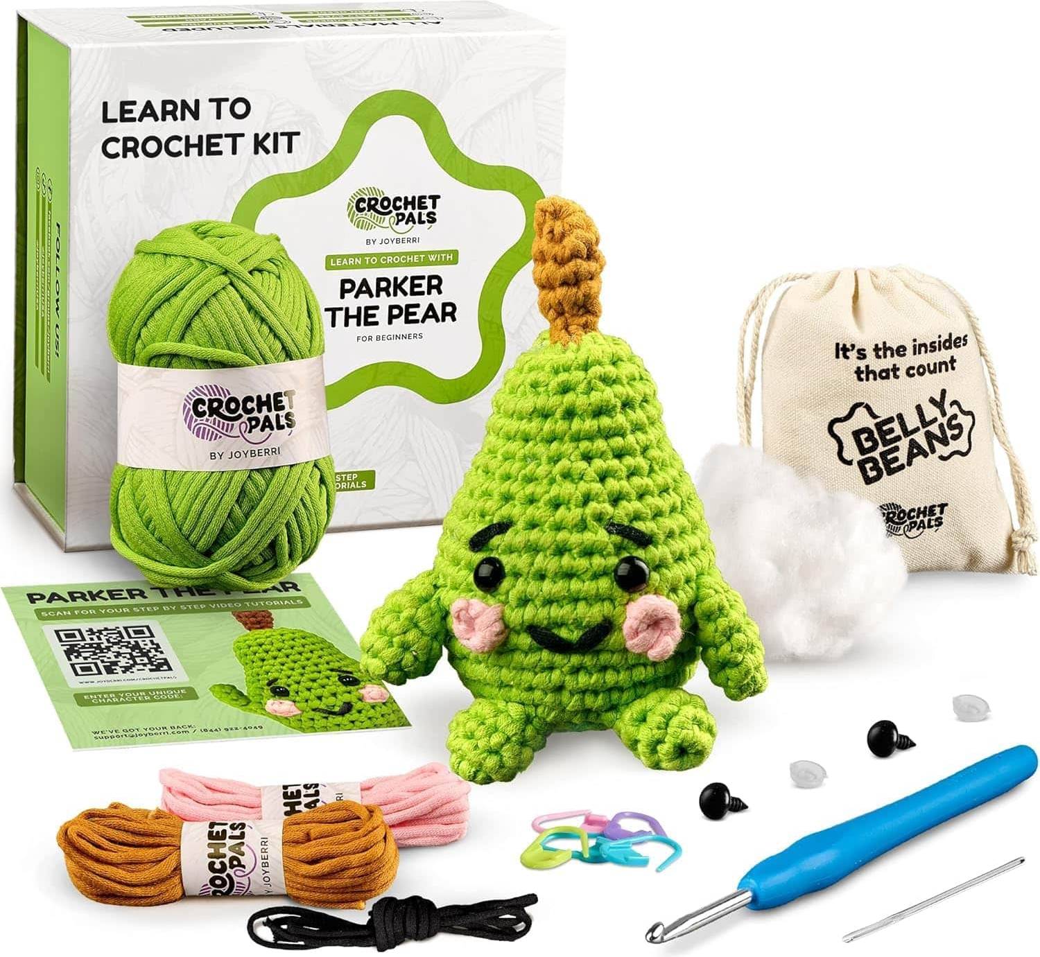 Yarn for crochet Crochet Kit for Beginners with Video Tutorials