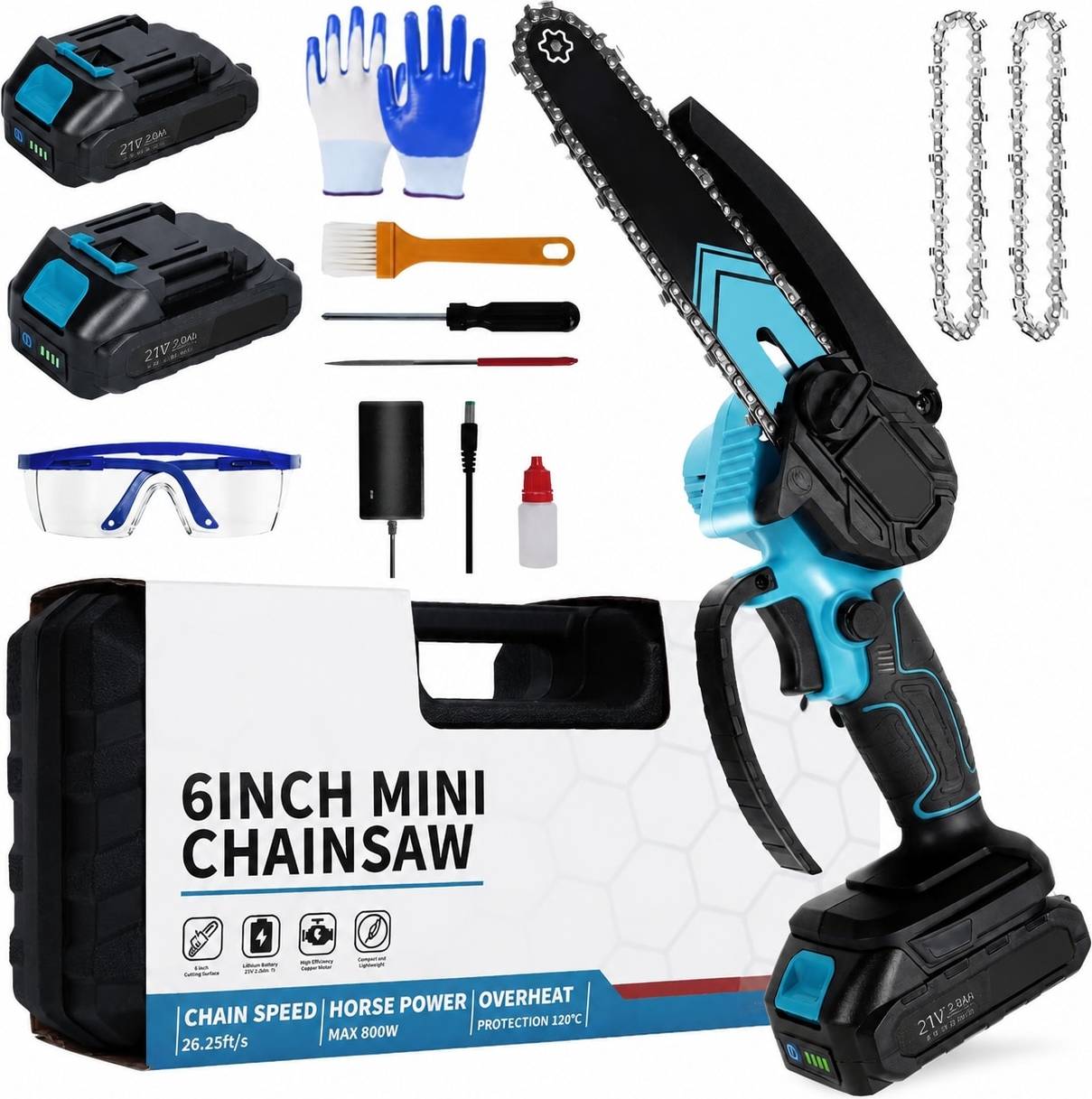 Cordless mini chainsaw Mini Cordless 6 Inch Chainsaw