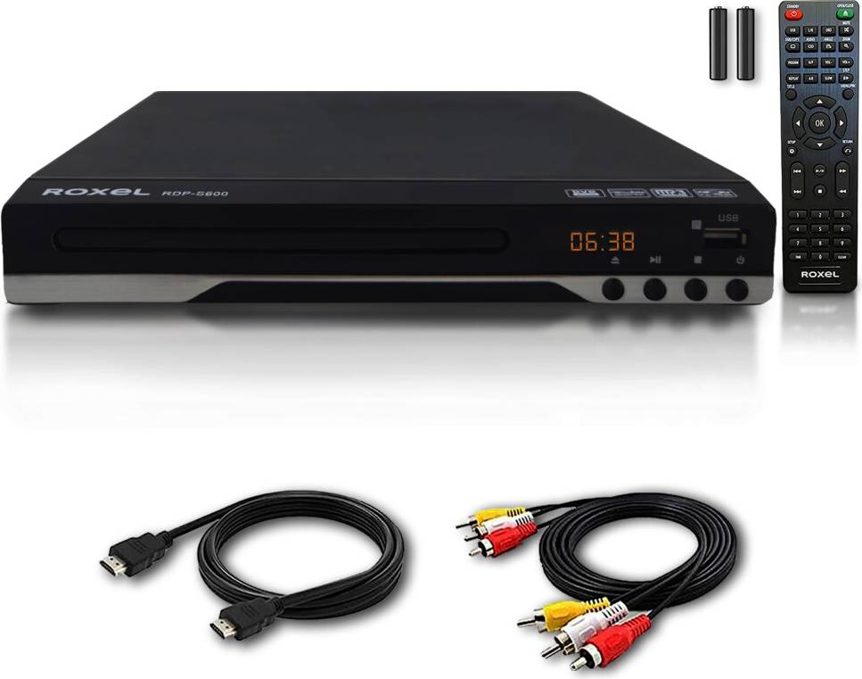 Hdmi dvd player Roxel RDP-S600 DVD Player with HDMI Cable